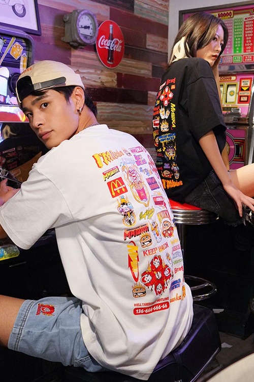 MISHKA ミシカ ビッグプリント デカロゴ ビッグロゴ Gジャン メンズ